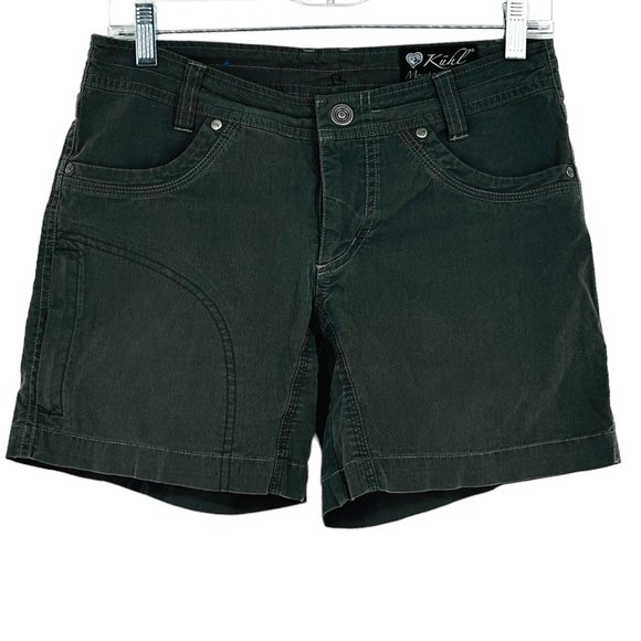 Kuhl Pants - Kuhl Womens Splash Hiking Shorts gray/blue Pockets Quick Dry Stretch Size 4